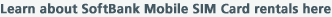 Learn about SoftBank Mobile SIM Card rentals here